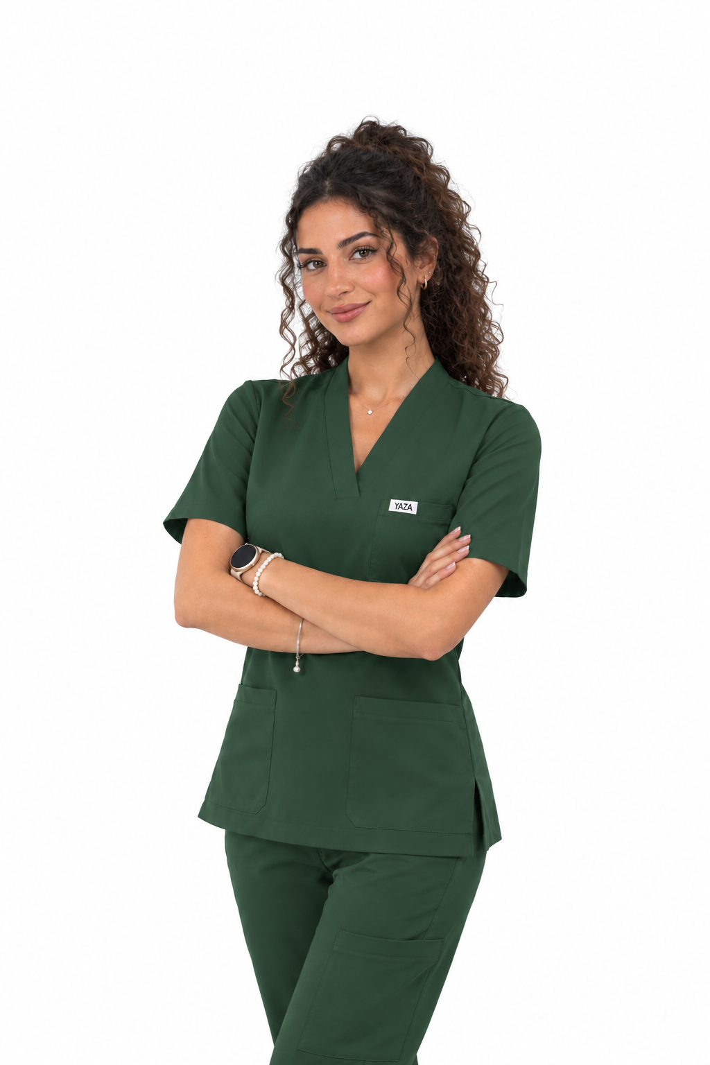 YAZA Women's Scrub – Hunter Green