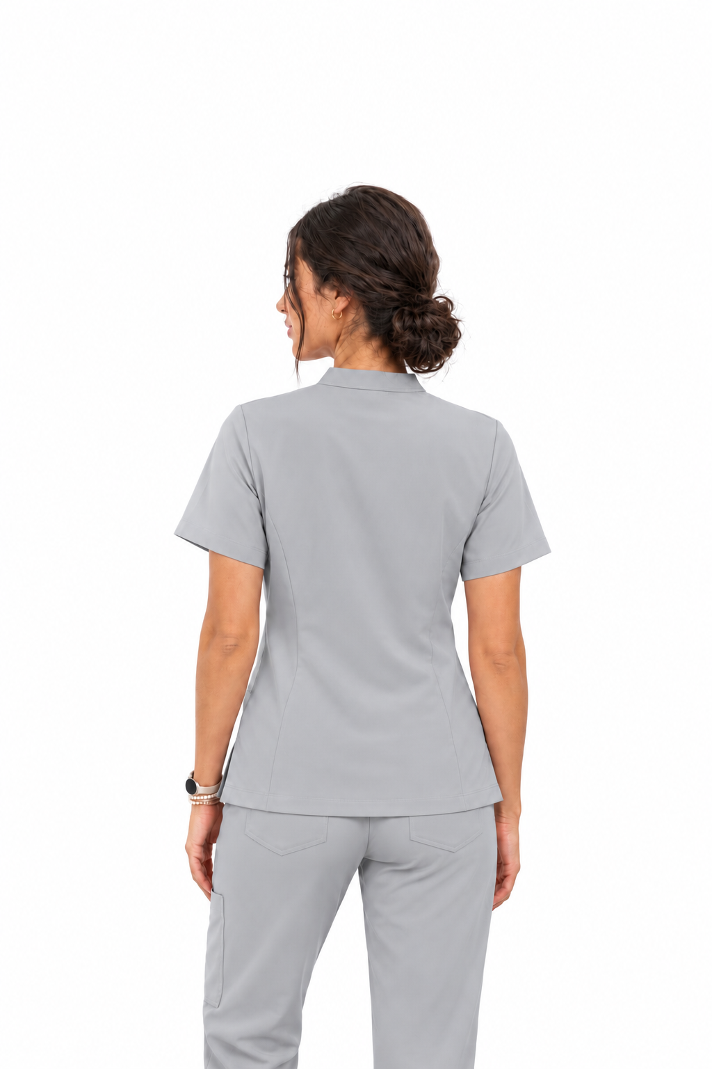 YAZA Women's Scrub – Mist Grey