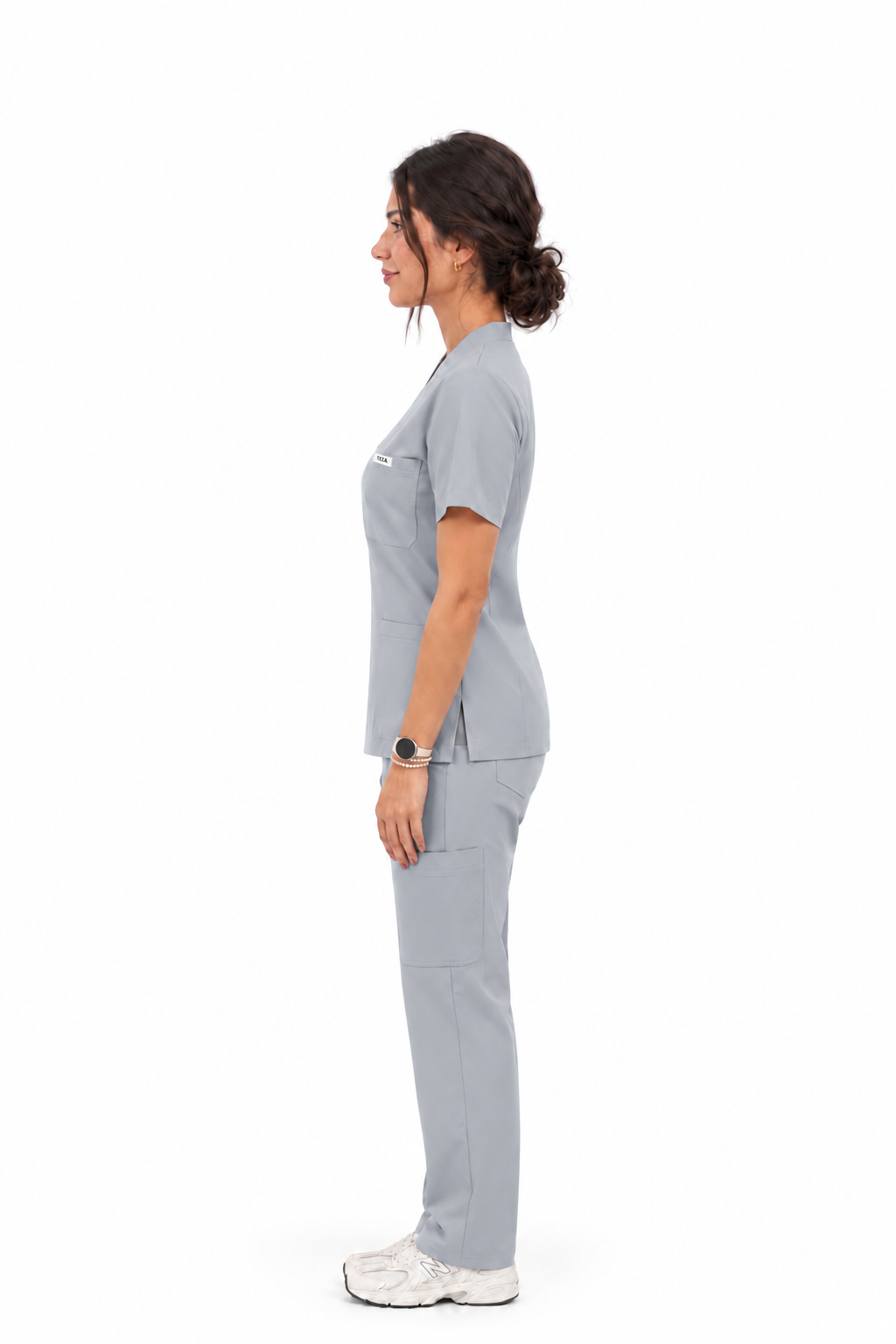 YAZA Women's Scrub – Mist Grey
