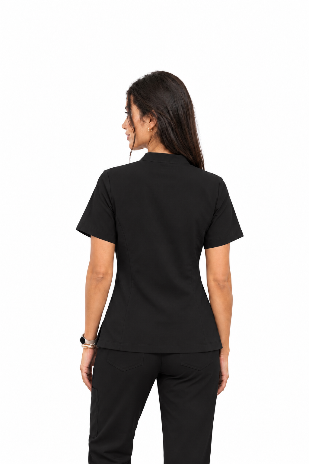 YAZA Women's Scrub – Midnight Black