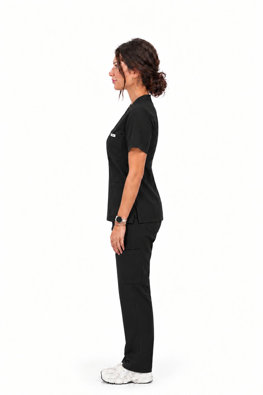 YAZA Women's Scrub – Midnight Black